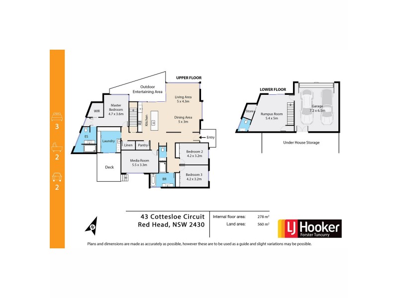 43 Cottesloe Circuit, Red Head NSW 2430 Floorplan
