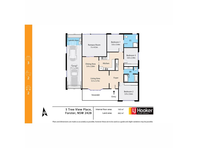 5 Tree View Place, Forster NSW 2428 Floorplan