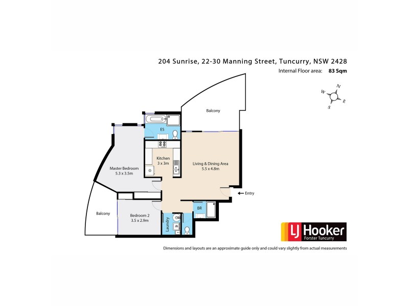 204/22-30 Manning Street, Tuncurry NSW 2428 Floorplan