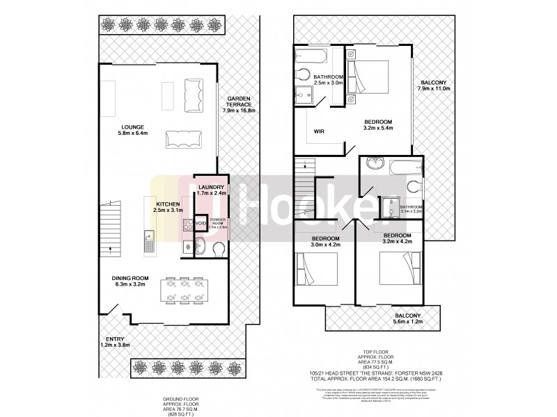 105/21 Head Street ‘The Strand’, Forster NSW 2428 Floorplan