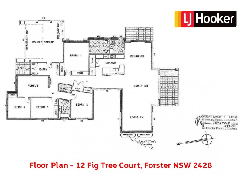 12 Fig Tree Court, Forster NSW 2428 Floorplan