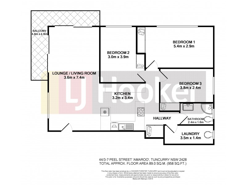 44/3-7 Peel Street ‘Amaroo’, Tuncurry NSW 2428 Floorplan