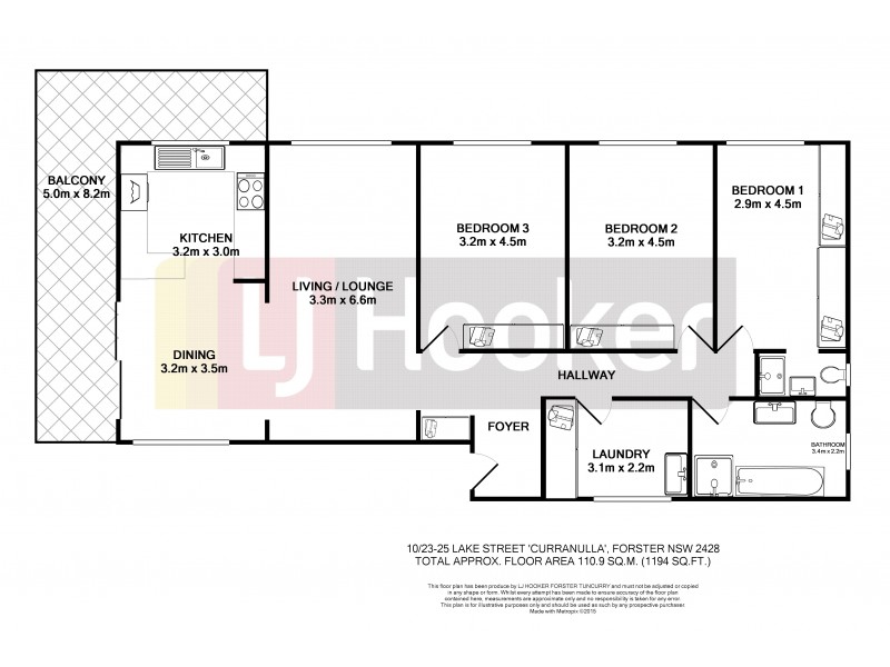 10/23-25 Lake Street ‘Curranulla’, Forster NSW 2428 Floorplan