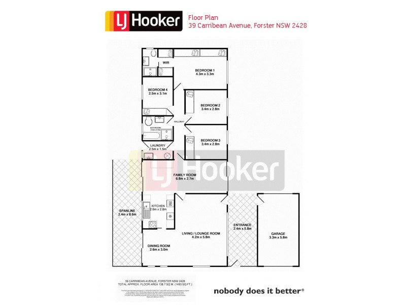 39 Carribean Avenue, Forster NSW 2428 Floorplan