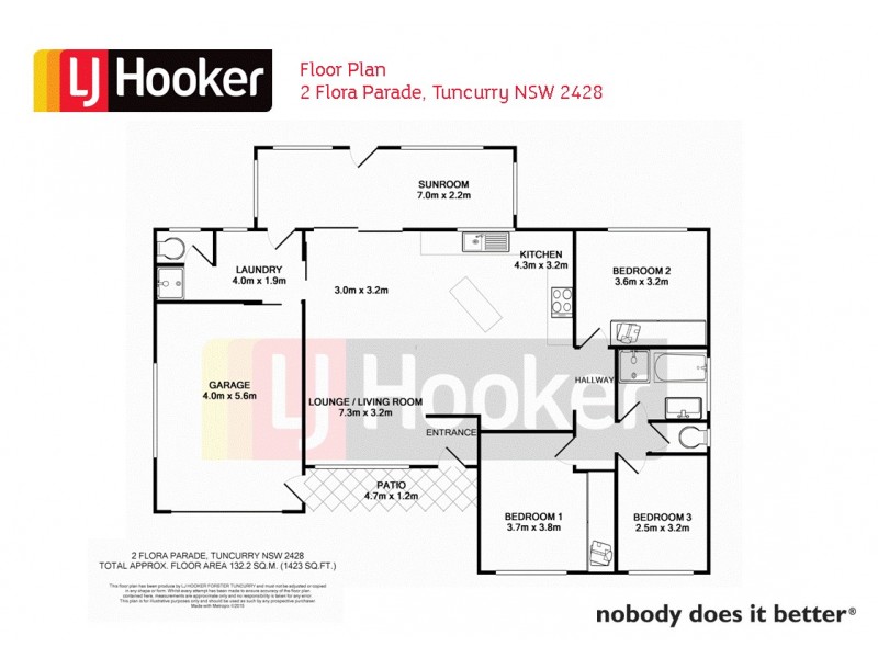 2 Flora Parade, Tuncurry NSW 2428 Floorplan