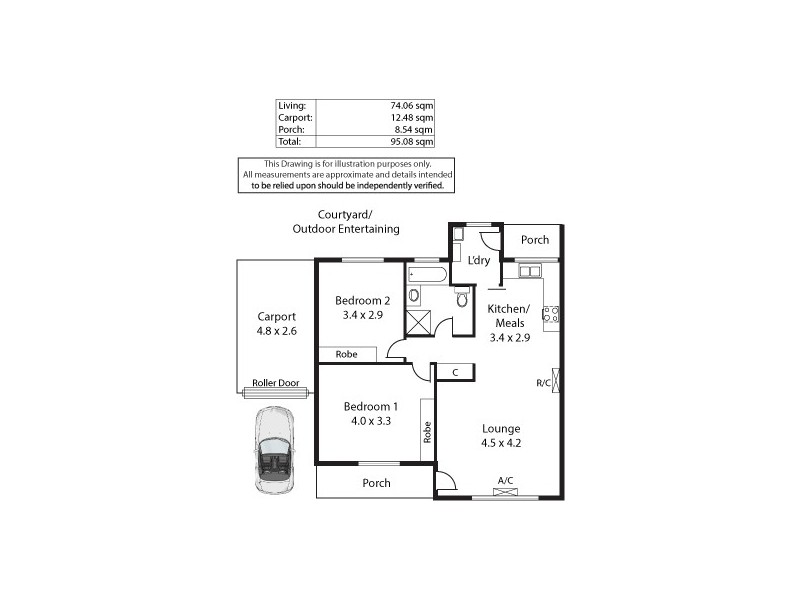 1/384 Henley Beach Road, Lockleys SA 5032 Floorplan