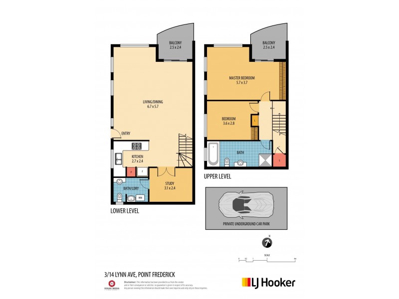3/14 Lynn Avenue, Point Frederick NSW 2250 Floorplan