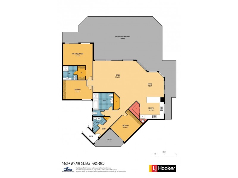 14/3-7 Wharf Street, East Gosford NSW 2250 Floorplan