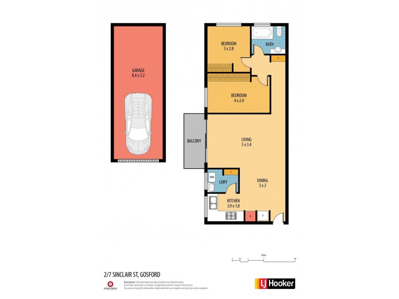 2/7 Sinclair Street, Gosford NSW 2250 Floorplan