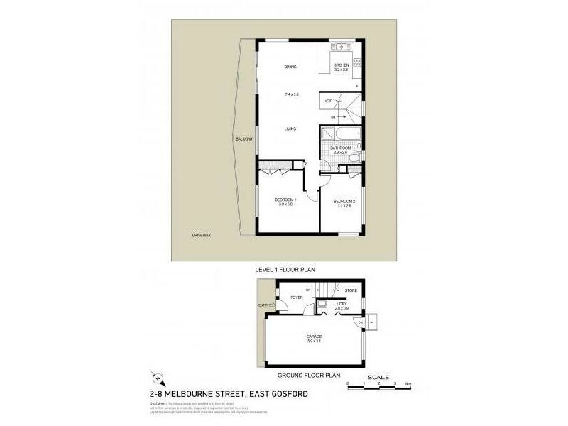 2/8 Melbourne Street, East Gosford NSW 2250 Floorplan