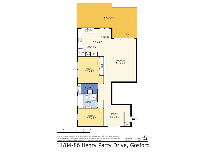 11/84-86 Henry Parry Drive, Gosford NSW 2250 Floorplan