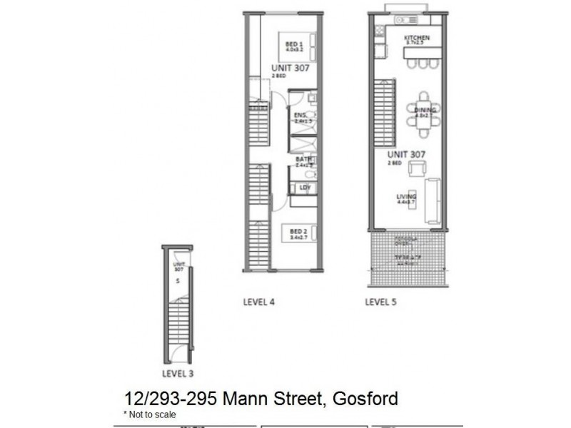 12/293-295 Mann Street, Gosford NSW 2250 Floorplan