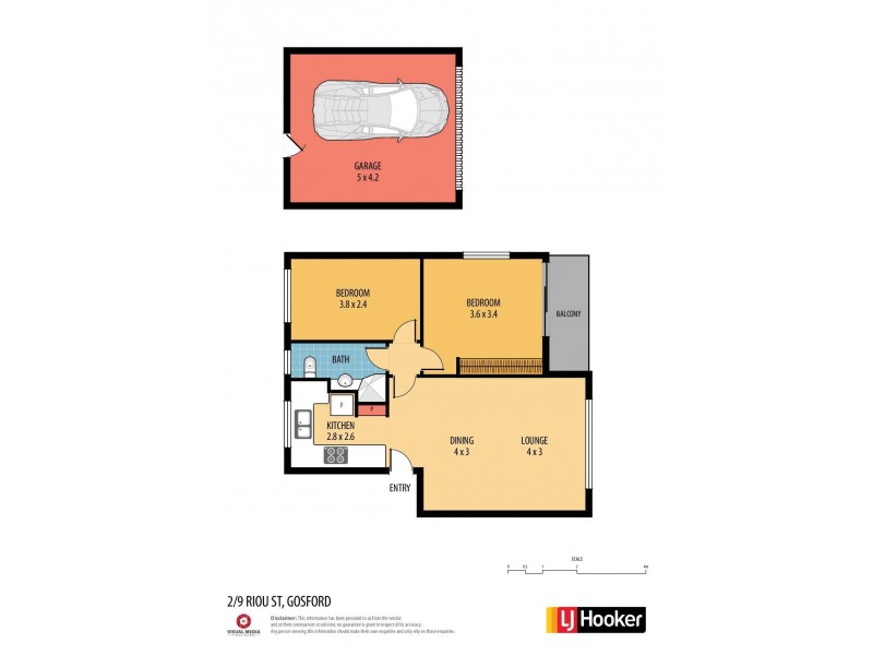 2/9 Riou Street, Gosford NSW 2250 Floorplan