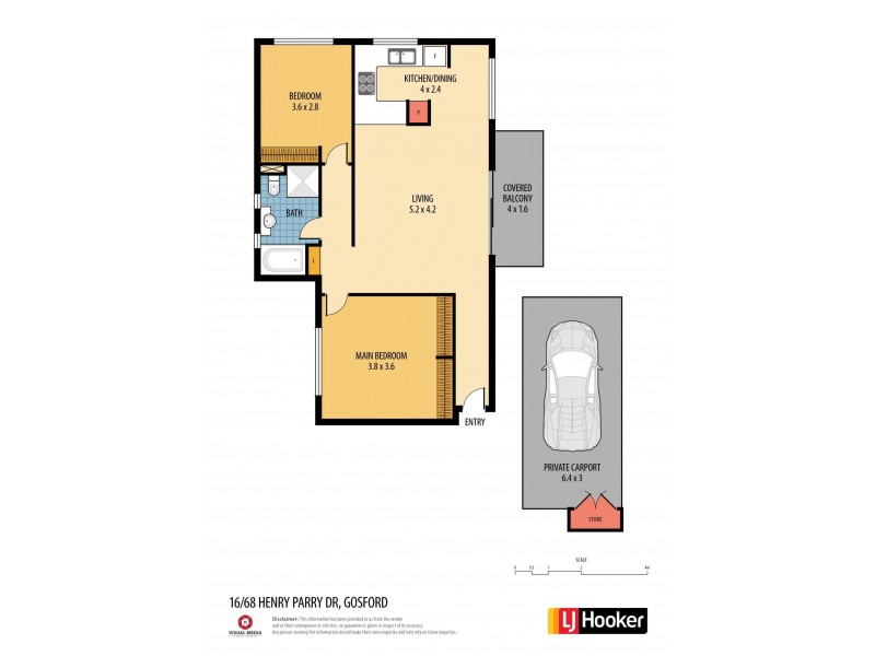 16/68 Henry Parry Drive, Gosford NSW 2250 Floorplan