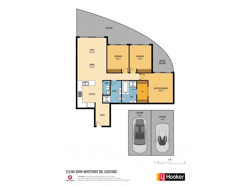 153/80 John Whiteway Drive, Gosford NSW 2250 Floorplan