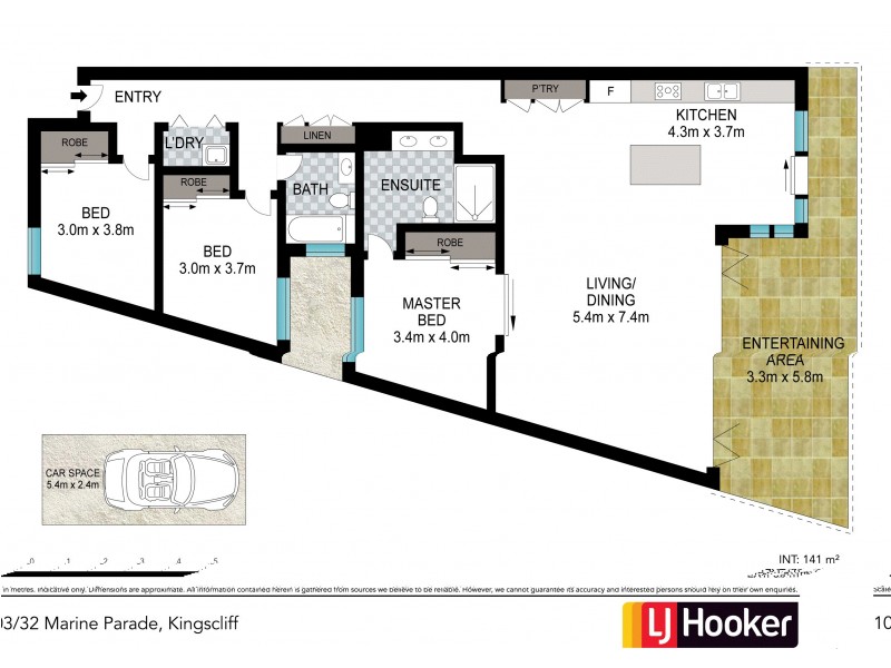 103/32 Marine Parade, Kingscliff NSW 2487 Floorplan