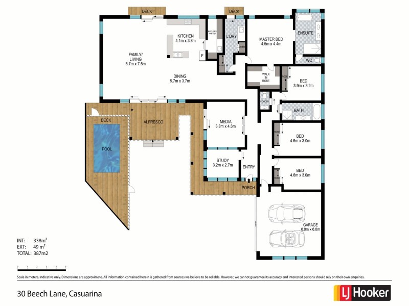 30 Beech Lane, Casuarina NSW 2487 Floorplan