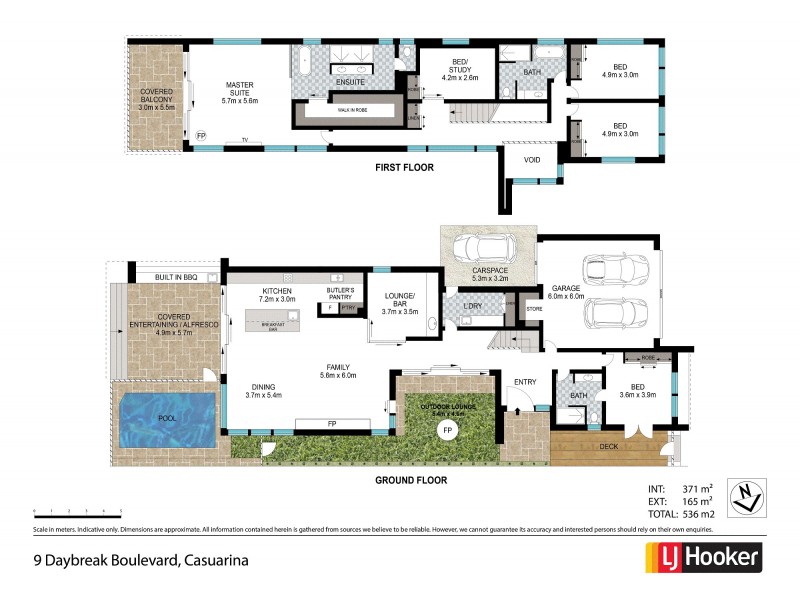 9 Daybreak Boulevard, Casuarina NSW 2487 Floorplan