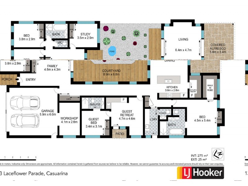 13 Laceflower Parade, Casuarina NSW 2487 Floorplan