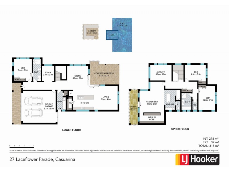 27 Laceflower Parade, Casuarina NSW 2487 Floorplan