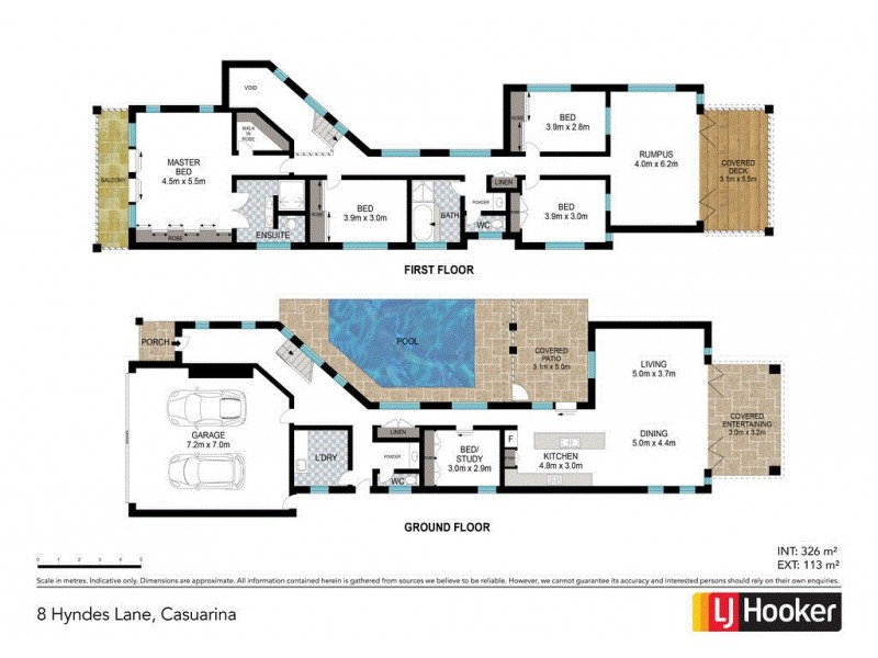 8 Hyndes Lane, Casuarina NSW 2487 Floorplan