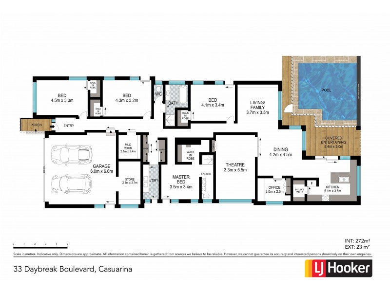 33 Daybreak Boulevard, Casuarina NSW 2487 Floorplan
