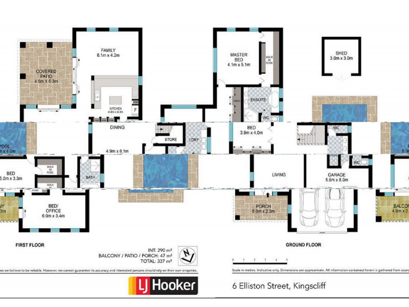 6 Elliston Street, Kingscliff NSW 2487 Floorplan