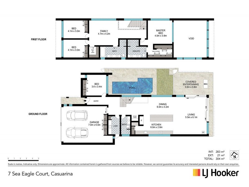 7 Sea Eagle Court, Casuarina NSW 2487 Floorplan