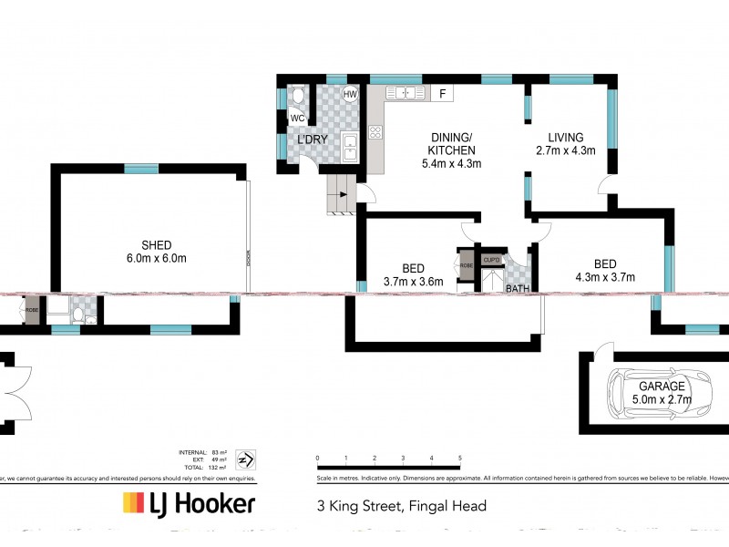 3 King Street, Fingal Head NSW 2487 Floorplan