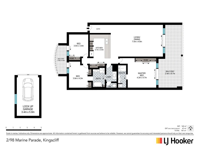 2/98 Marine Parade, Kingscliff NSW 2487 Floorplan