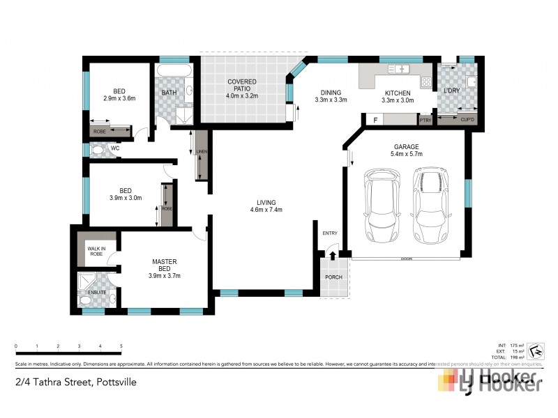 2/4 Tathra Street, Pottsville NSW 2489 Floorplan