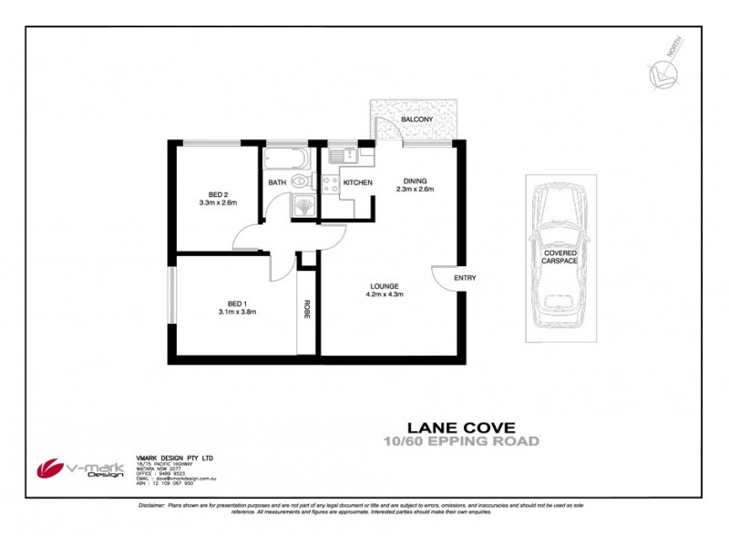 10/60 Epping Rd, Lane Cove NSW 2066 Floorplan