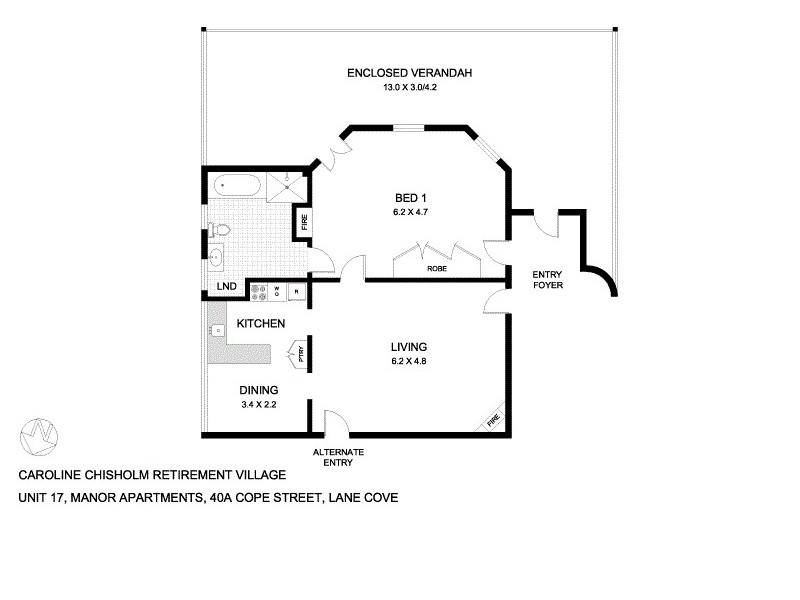 17/40A Cope Street, Lane Cove NSW 2066 Floorplan