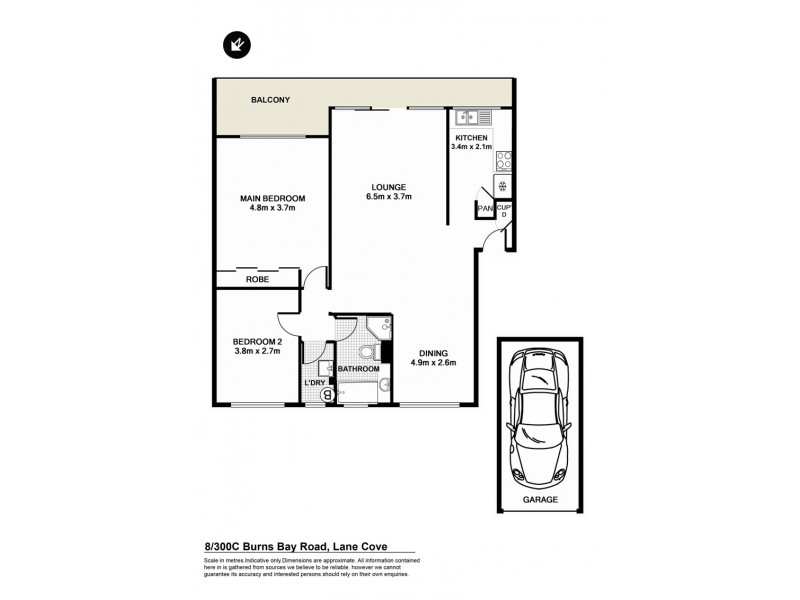 8/300C Burns Bay Road, Lane Cove NSW 2066 Floorplan