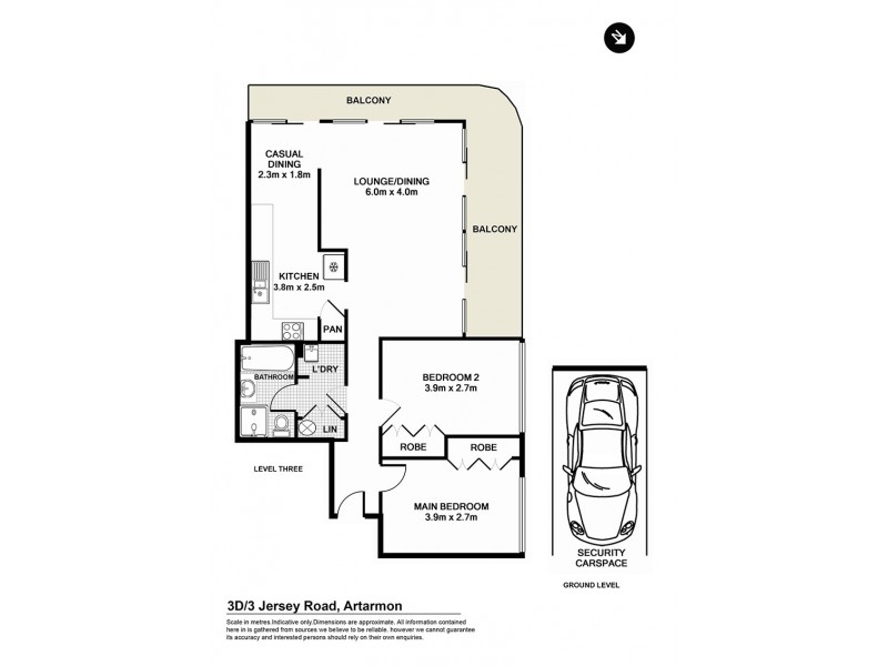 3D/3 Jersey Road, Artarmon NSW 2064 Floorplan