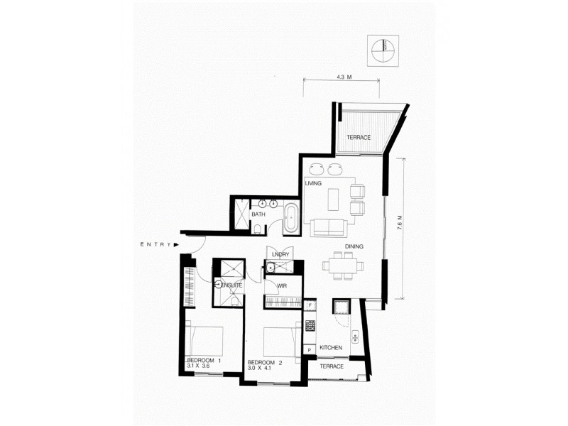 52/3-9 Finlayson Street, Lane Cove NSW 2066 Floorplan