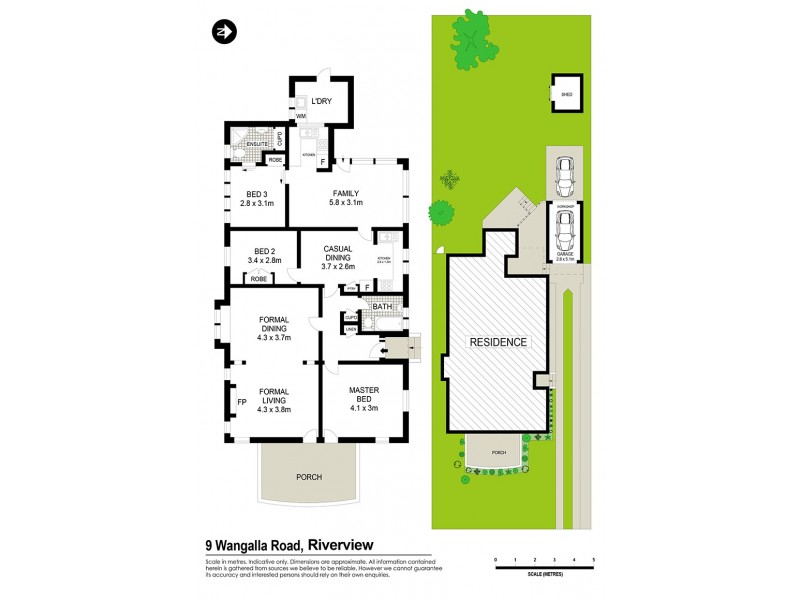 9 Wangalla Road, Riverview NSW 2066 Floorplan