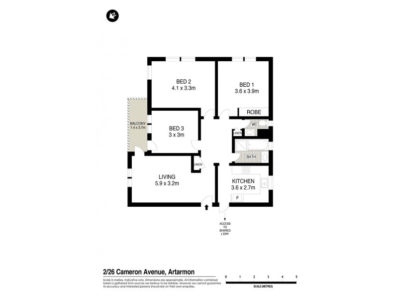 2/26 Cameron Avenue, Artarmon NSW 2064 Floorplan
