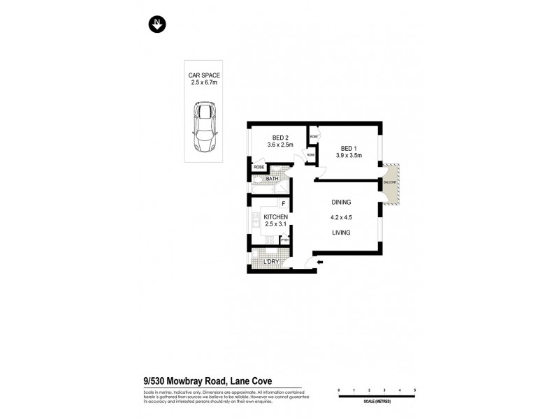 9/530 Mowbray Road, Lane Cove NSW 2066 Floorplan