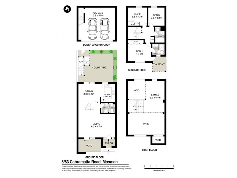 8/83-85 Cabramatta Road, Mosman NSW 2088 Floorplan