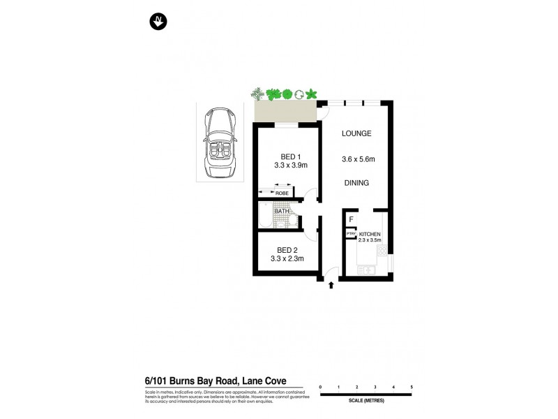 6/101 Burns Bay Road, Lane Cove NSW 2066 Floorplan