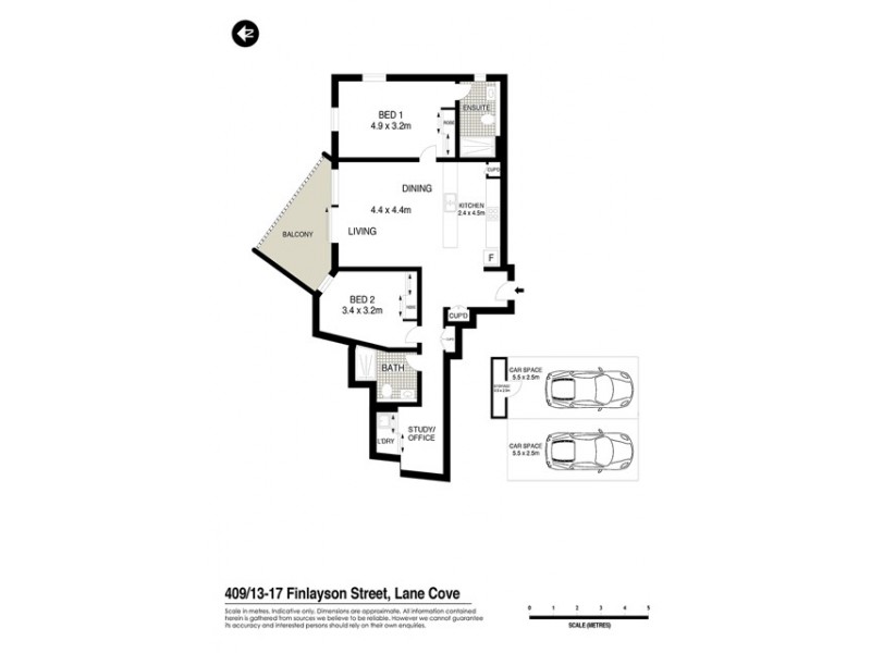 409/17-21 Finlayson Street, Lane Cove NSW 2066 Floorplan