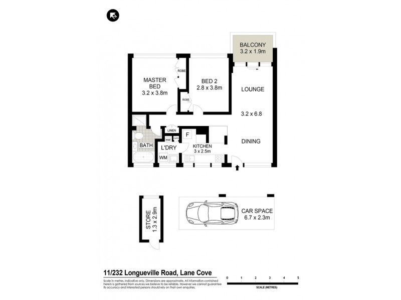 11/232-236 Longueville Road, Lane Cove NSW 2066 Floorplan