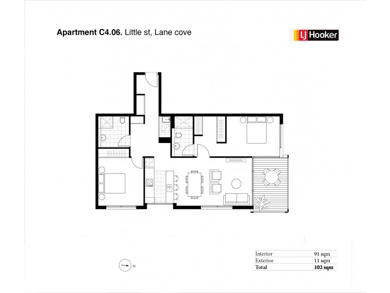 C4.06/27-43 Little Street, Lane Cove NSW 2066 Floorplan