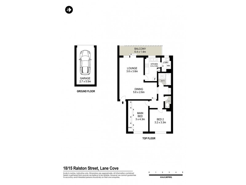 18/15 Ralston Street, Lane Cove NSW 2066 Floorplan