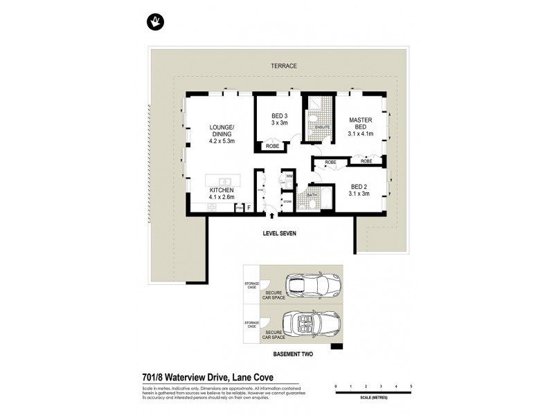701/8 Waterview Drive, Lane Cove NSW 2066 Floorplan