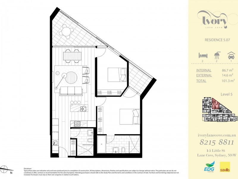 507/1-5 Little st, Lane Cove NSW 2066