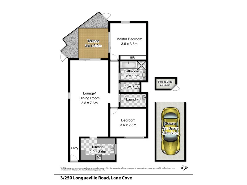 3/250 Longueville Road, Lane Cove NSW 2066 Floorplan