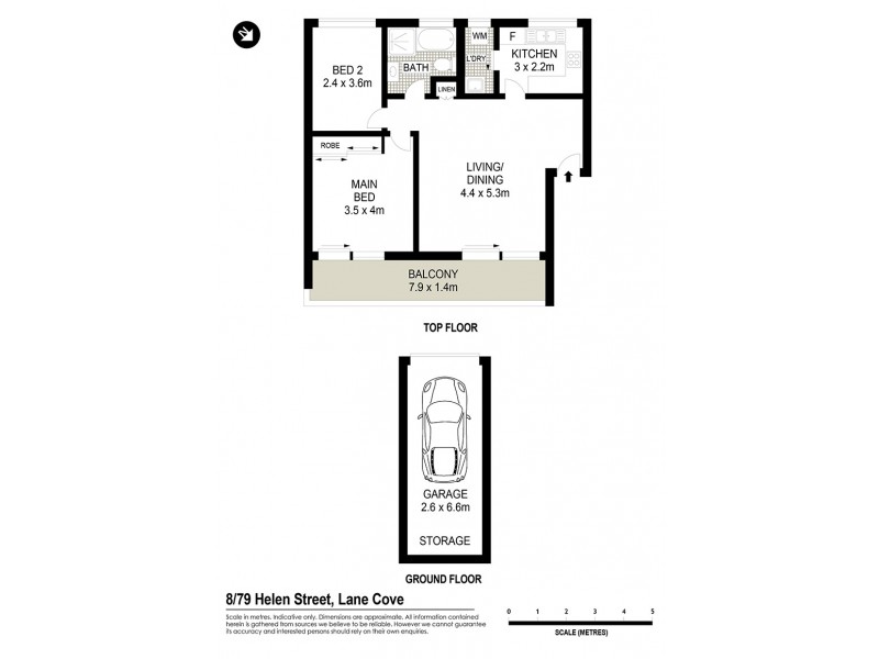 8/79 Helen Street, Lane Cove NSW 2066 Floorplan