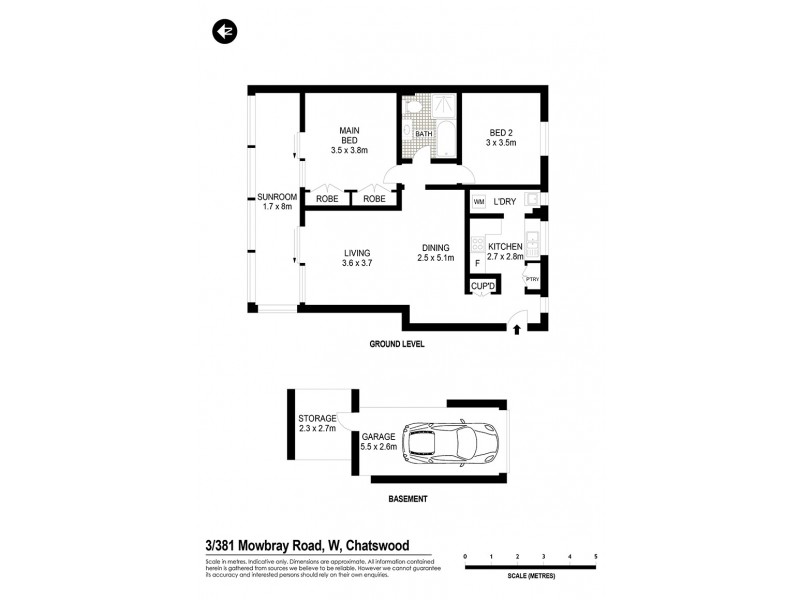 3/381 Mowbray Road, Chatswood NSW 2067 Floorplan